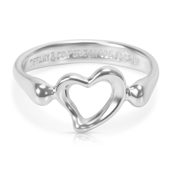 Tiffany Co Elsa Peretti Open Heart Ring in Sterling Silver Tiffany Co Elsa Peretti Open Heart Ring in Sterling Silver