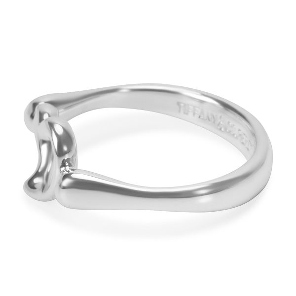 097413 sv Tiffany Co Elsa Peretti Open Heart Ring in Sterling Silver