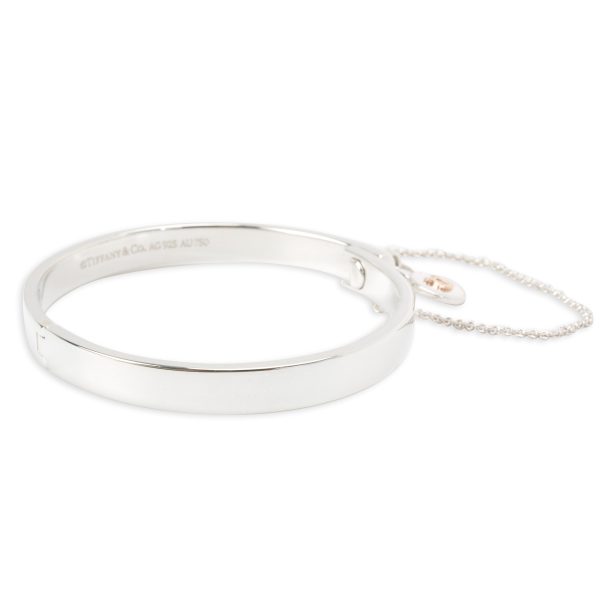 Tiffany Co Lock Bangle in 18K Yellow Gold Sterling Silver Tiffany Co Lock Bangle in 18K Yellow Gold Sterling Silver