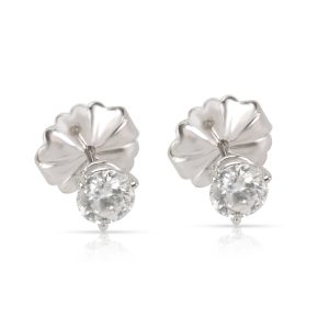 Diamond Stud Earrings in 14K White Gold 110 CTW Christian Louboutin Paloma Spike Leather Clutch Black