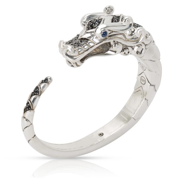 097492 pv John Hardy Dragon Cuff in Sapphires Sterling Silver