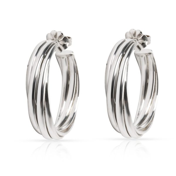 Tiffany Co Palomas Melody Hoop Earring in Sterling Silver Tiffany Co Palomas Melody Hoop Earring in Sterling Silver