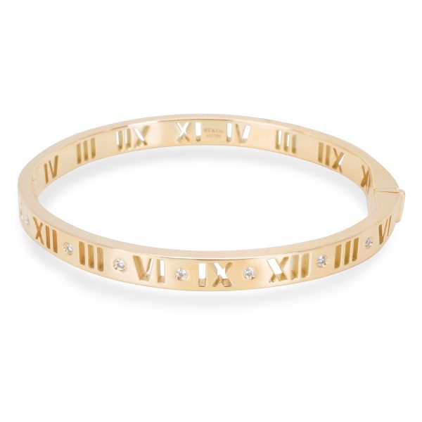 Tiffany Co Diamond Atlas Bangle in 18K Yellow Gold 035 CTW Tiffany Co Diamond Atlas Bangle in 18K Yellow Gold 035 CTW