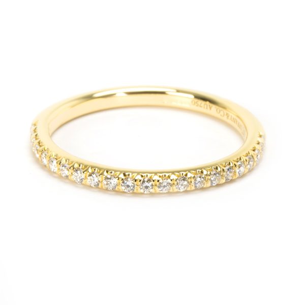 Rings Tiffany Co Diamond Wedding Band in 18K Yellow Gold