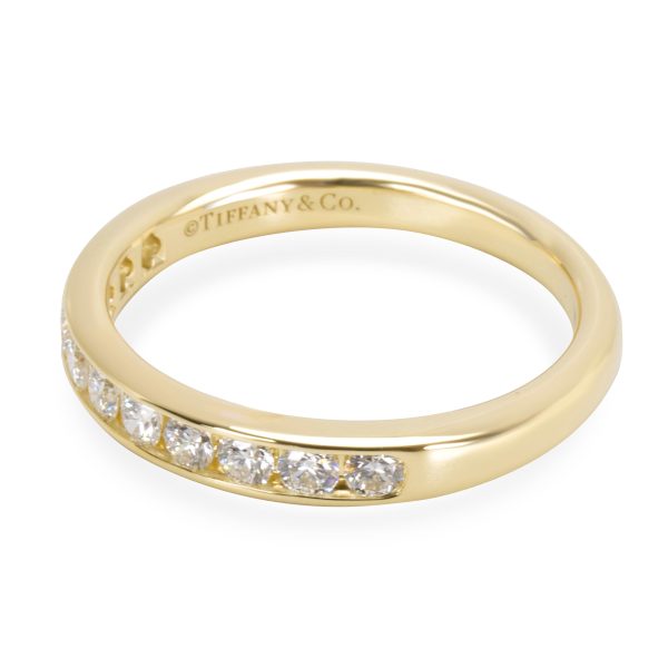 Yellow Gold Band Tiffany Co Diamond Wedding Band in 18K Yellow Gold 033 CTW