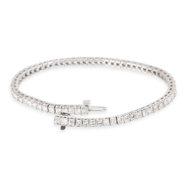 097625 bv Blue Nile Diamond Tennis Bracelet in 18K White Gold 5 CTW