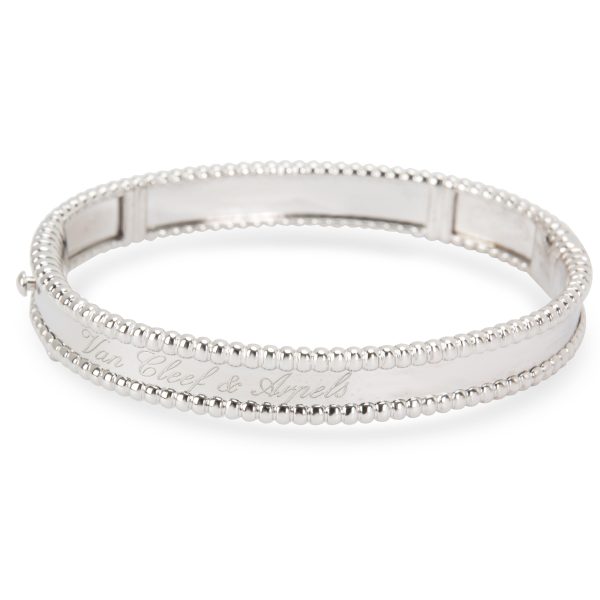 Van Cleef Arpels Perlee Signature Bangle in 18K White Gold Van Cleef Arpels Perlee Signature Bangle in 18K White Gold