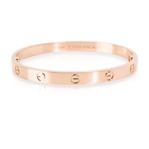 Cartier Love Bangle in 18K Rose Gold Size 18 Louis Vuitton Rivoli Tote Bag Monogram Brown