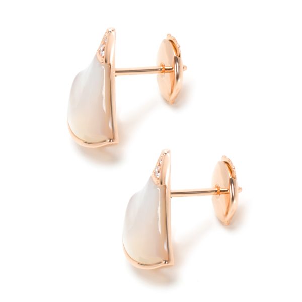 097992 sv Bulgari Divas Dream Diamond Fashion Earring in 18K Rose Gold 002 CTW