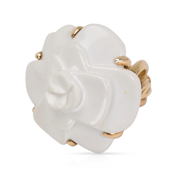 Rings Chanel Camelia Flower Ring in 18KT Yellow Gold