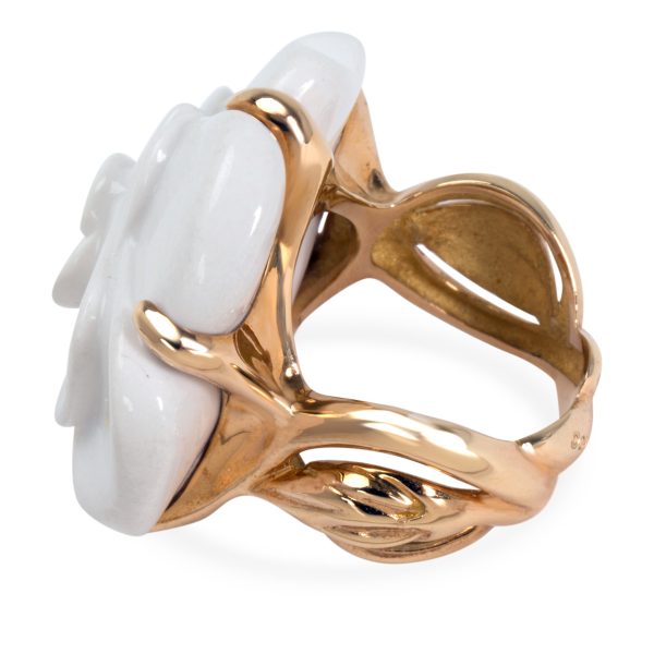 Chanel Chanel Camelia Flower Ring in 18KT Yellow Gold