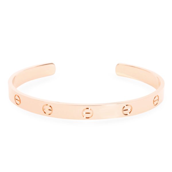 Cartier Love Cuff Bracelet in 18K Rose Gold Size 19 Cartier Love Cuff Bracelet in 18K Rose Gold Size 19