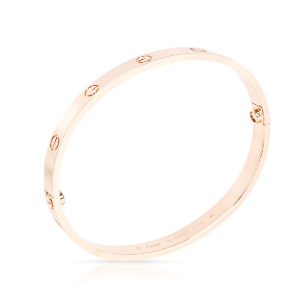 098253 pv Cartier Love Bracelet in 18K Rose Gold Size 19