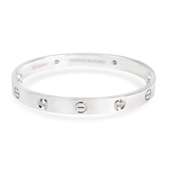 Cartier Diamond Love Bracelet in 18K White Gold 040 CTW Size 16 Cartier Diamond Love Bracelet in 18K White Gold 040 CTW Size 16