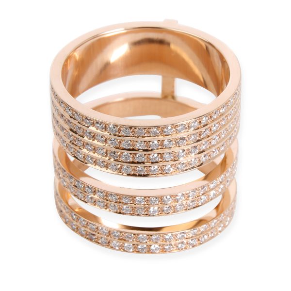 Repossi Repossi Berbere Module Diamond Ring in 18K Rose Gold 168 CTW