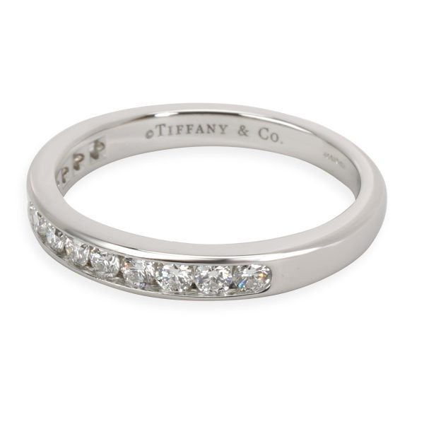 Band Platinum Tiffany Co Channel Set Diamond Wedding Band in Platinum 04 CTW