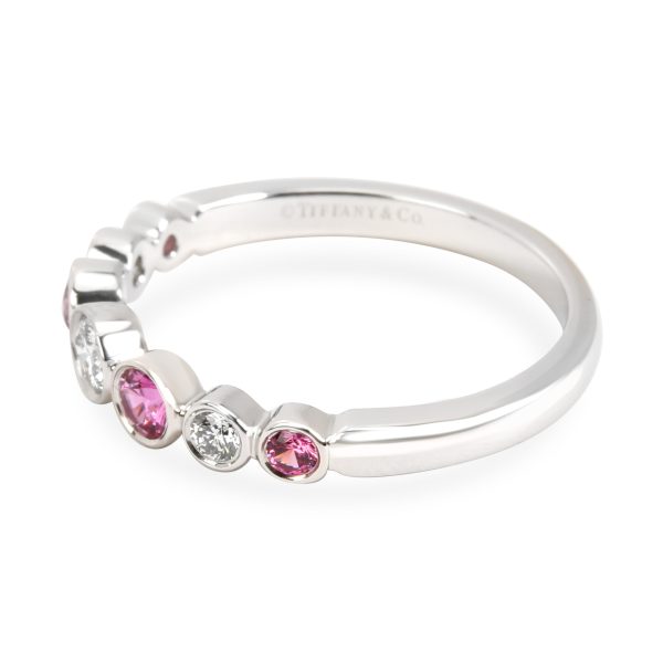 098431 sv 3ef2f5e2 5e92 4666 be83 99b2e96a8c0f Tiffany Co Jazz Diamond Pink Sapphire Ring in Platinum 025 CTW