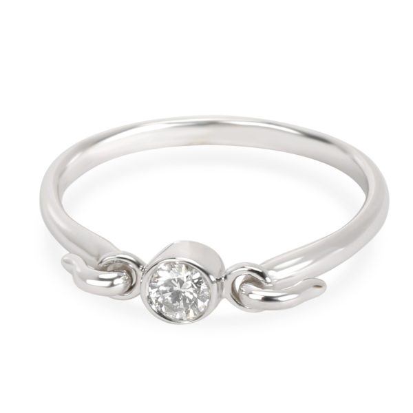 Tiffany Co Swan Diamond Ring in Sterling Silver 010 CTW Tiffany Co Swan Diamond Ring in Sterling Silver 010 CTW