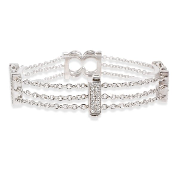 098459 bv Bedat and Co Orianne Collins Diamond Bracelet in 18K White Gold 15 CTW