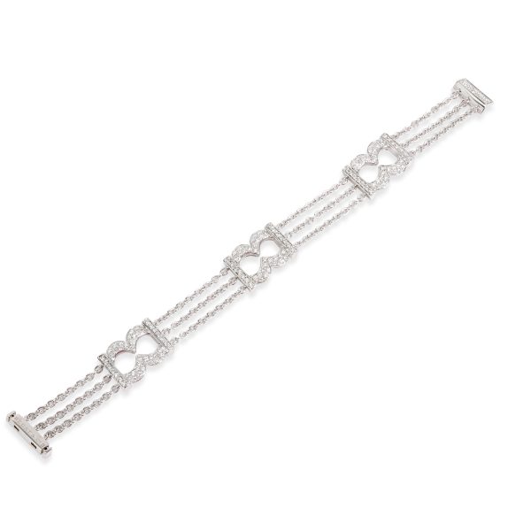 098459 pv Bedat and Co Orianne Collins Diamond Bracelet in 18K White Gold 15 CTW