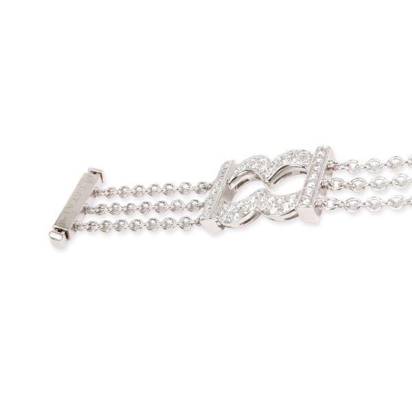 098459 stamp Bedat and Co Orianne Collins Diamond Bracelet in 18K White Gold 15 CTW