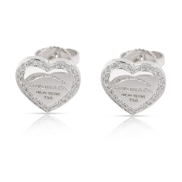 Tiffany Co Mini Return to Tiffany Diamond Heart Stud Earrings in 18K Gold Tiffany Co Mini Return to Tiffany Diamond Heart Stud Earrings in 18K Gold