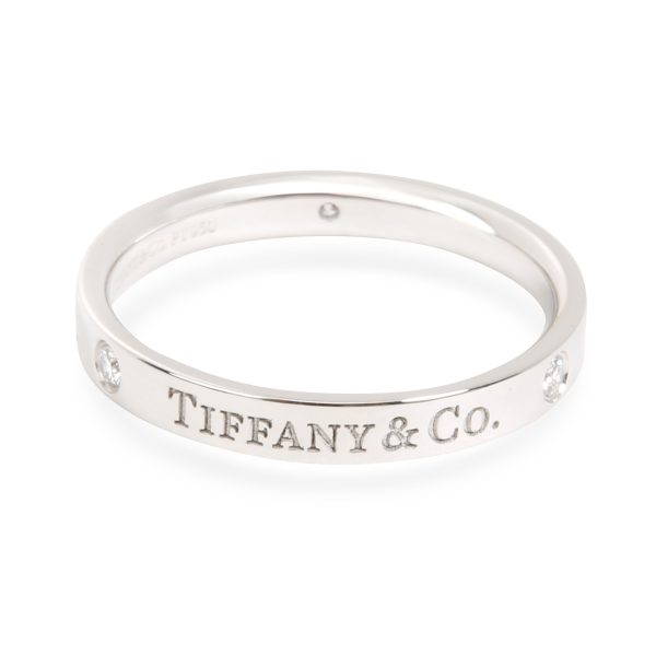 Tiffany Co Diamond Band Ring in Platinum 007 CTW Tiffany Co Diamond Band Ring in Platinum 007 CTW