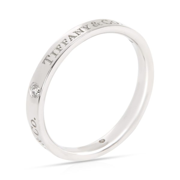 Band Platinum Tiffany Co Diamond Band Ring in Platinum 007 CTW