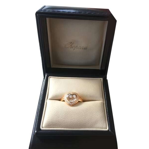 098515 box e4b2822d af29 4054 a576 278d26cb36ff Chopard Happy Curves Diamond Ring in 18K Rose Gold 029 CTW