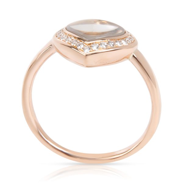 Ring Rose Gold Chopard Happy Curves Diamond Ring in 18K Rose Gold 029 CTW