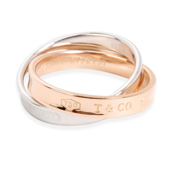 Tiffany Co Interlocking Circles Ring in 18K Rose Gold Sterling Silver Tiffany Co Interlocking Circles Ring in 18K Rose Gold Sterling Silver