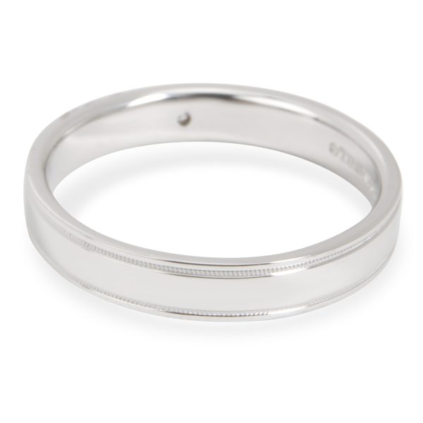 Tiffany Co Double Milgrain Diamond Band in Platinum 001 CTW Tiffany Co Double Milgrain Diamond Band in Platinum 001 CTW