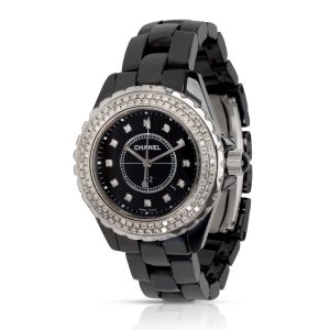 Chanel J12 Diamonds J12 Womens Watch in Ceramic Louis Vuitton Damier Ebene Graceful PM