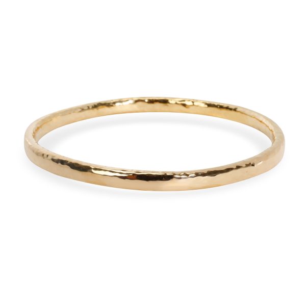 Ippolita Classico Glamazon Hammered Bangle in 18K Yellow Gold Ippolita Classico Glamazon Hammered Bangle in 18K Yellow Gold