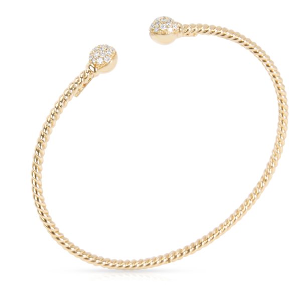 098624 pv 3e89d593 2843 4aa8 abc0 2b68d416d077 David Yurman Petite Solari Bead Diamond Bangle in 18K Yellow Gold 035 CTW