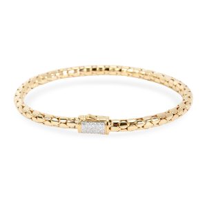 John Hardy Dot Slim Chain Diamond Bracelet in 18K Yellow Gold 011 CTW Gucci Shoulder Bag Chain Shoulder Gray