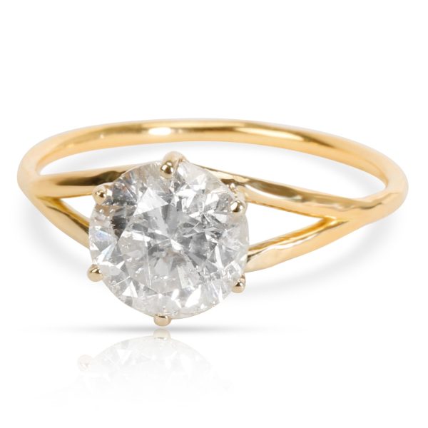 Gemma by WP Diamonds Solitaire Diamond Engagement Ring in 18K Yellow Gold H I4 130 CTW