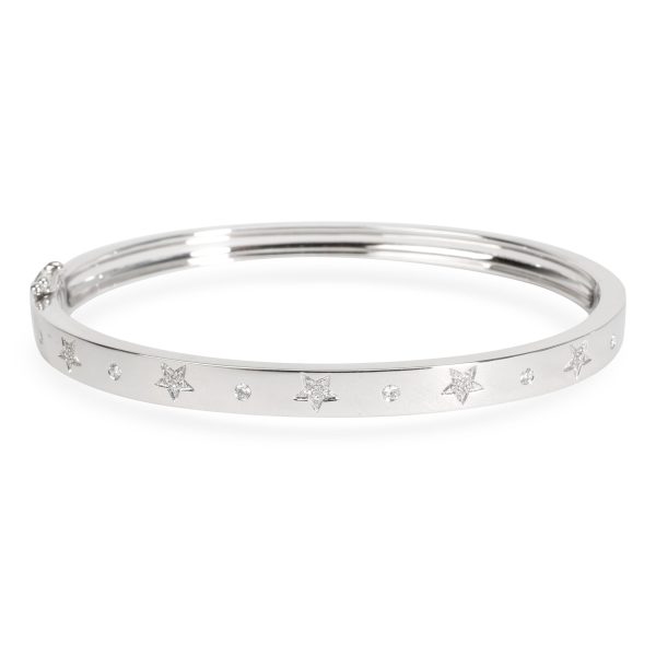 Diamond Star Bangle in 14K White Gold 008 CTW Diamond Star Bangle in 14K White Gold 008 CTW