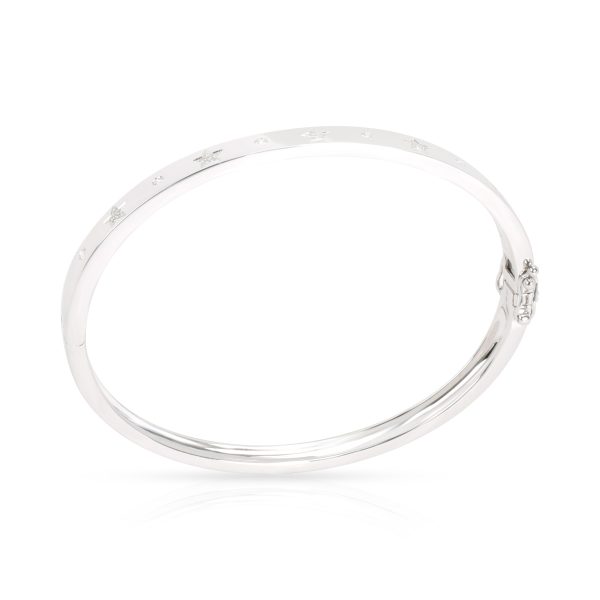 098668 pv Diamond Star Bangle in 14K White Gold 008 CTW