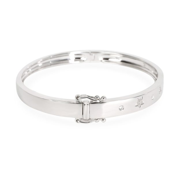 098668 sv Diamond Star Bangle in 14K White Gold 008 CTW