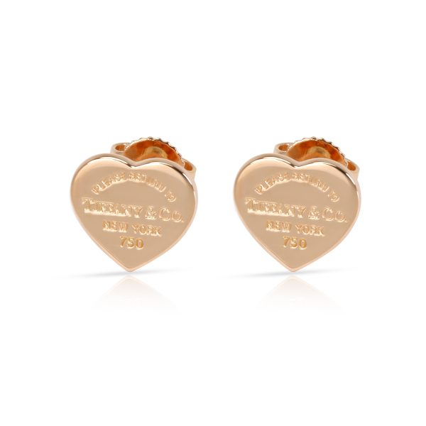 Tiffany Co Return to Tiffany Heart Stud Earring in 18K Rose Gold Tiffany Co Return to Tiffany Heart Stud Earring in 18K Rose Gold