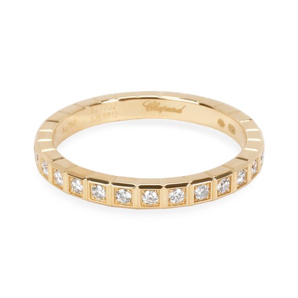 Rings Chopard Ice Cube Diamond Eternity Ring in 18KT Yellow Gold 031 CTW