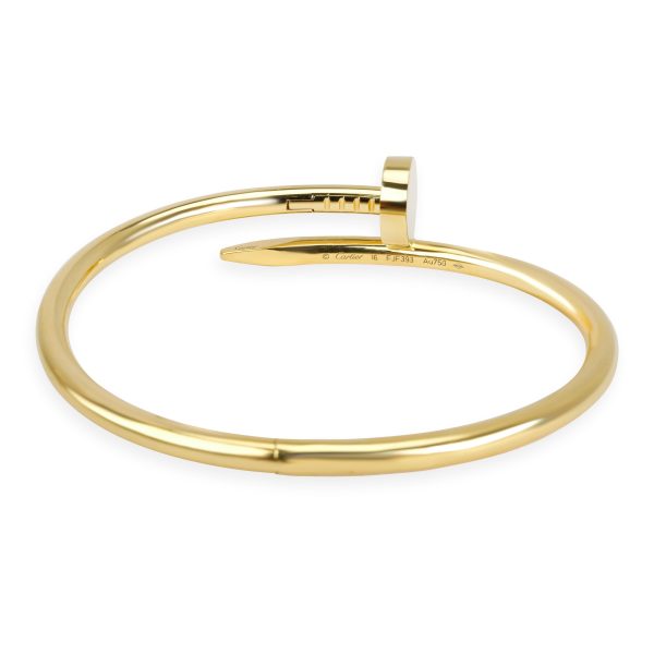 098744 bv b5bff908 7502 4e82 827e e32884500670 Cartier Juste Un Clou Bangle in 18K Yellow Gold Size 16