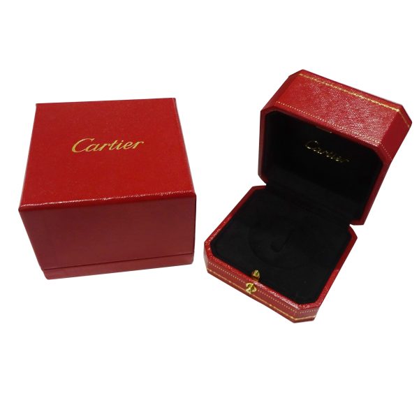 098749 box Cartier Trinity Ring in 18K Yellow White Rose Gold Size 50