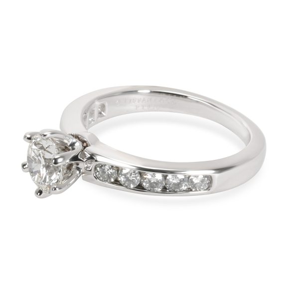 Engagement Ring Platinum Tiffany Co Channel Diamond Engagement Ring in Platinum H VVS2 104 CTW