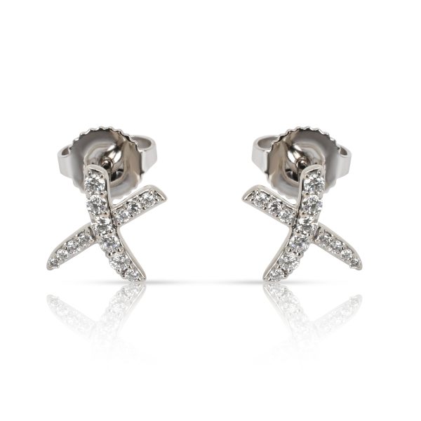 Tiffany Co X Kiss Diamond Earrings in Platinum 02 CTW Tiffany Co X Kiss Diamond Earrings in Platinum 02 CTW