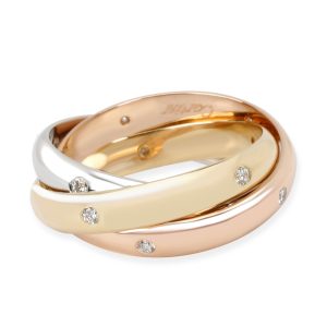 Rings Natalie Marie Triangular Faceted Champagne Diamond in 18K Yellow Gold VS1