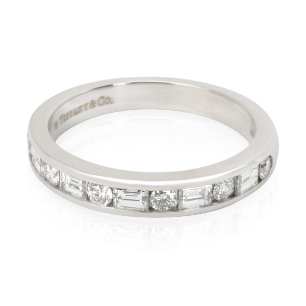 Tiffany Co Tiffany Co Channel Set Rund Baguette Diamond Band in Platinum 055 CTW