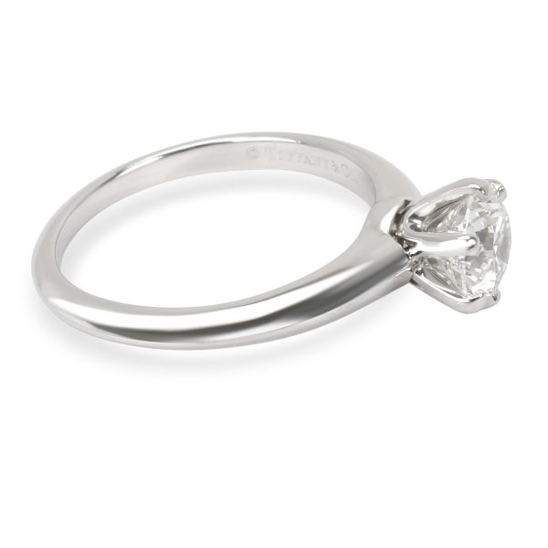 Platinum Engagement Ring Tiffany Co Diamond Engagement Ring in Platinum 091 ct FVS1