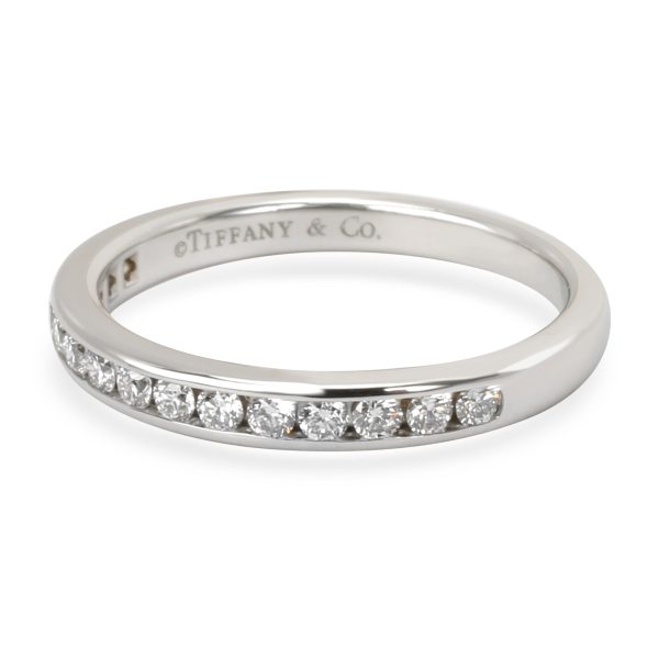 Band Platinum Tiffany Co Channel Set Diamond Band in Platinum 022 CTW